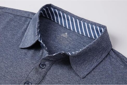 Men’s Polo Shirts Long Sleeve Moisture Wicking Golf Polo Athletic Collared Shirt Tennis T-Shirt in Saudi Arabia
