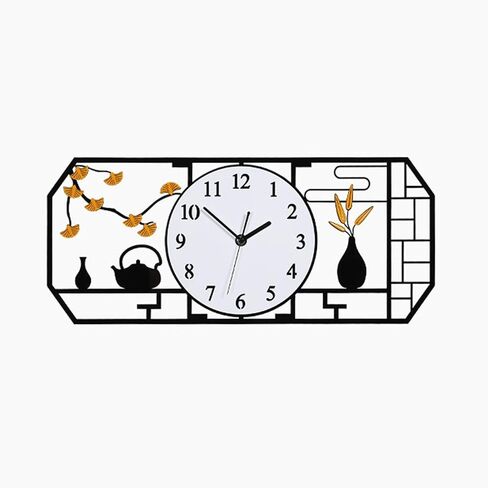 Wall Clock Mute Modern Wall Clock Creative Simplicity Large Wall Clock Chinese Style Living Room Decoration Wall Clock30 Inches 39 Inches Clocks for Living Room Decor (B) in Saudi Arabia