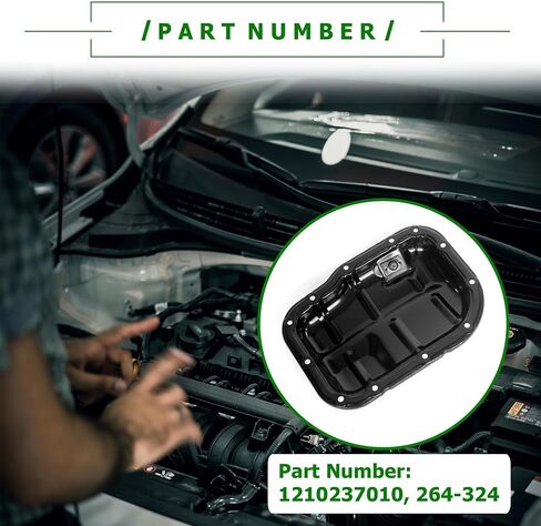 264-324 PartsFlow Engine Oil Pan Lower Compatible with Lexus Ct200h 2011-2017 Scion Im 2016 Toyota Corolla 2009-2020 Prius 2010-2020 Prius Plug-in 2014-2015 in Saudi Arabia