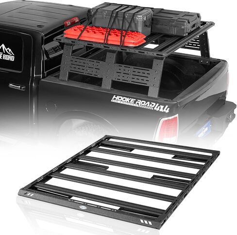 Hooke Road Full-Size Truck Bed Rack Platform Roof Rack Universal for Ford F-150, Dodge Ram 1500, Chevy Silverado 1500, GMC Sierra 1500, Toyota Tundra Pickup in Saudi Arabia