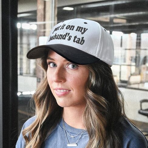 Put It on My Husbands Tab Hat, Funny Vintage Trucker Hats Adjustable Cap for Men Women Classic Baseball Caps in Saudi Arabia