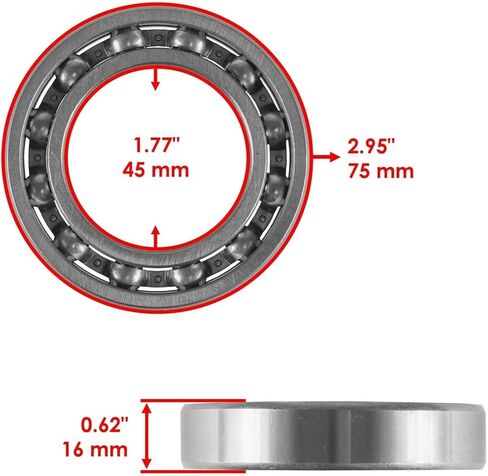 Caltric Rear Differential Rebuild Kit Compatible with Honda Rancher 420 TRX420FM FE TM TE 2007-2013 in Saudi Arabia