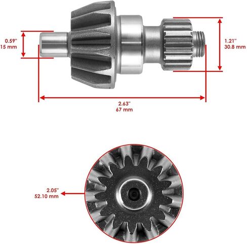 Caltric Rear Differential Rebuild Kit Compatible with Honda Rancher 420 TRX420FM FE TM TE 2007-2013 in Saudi Arabia