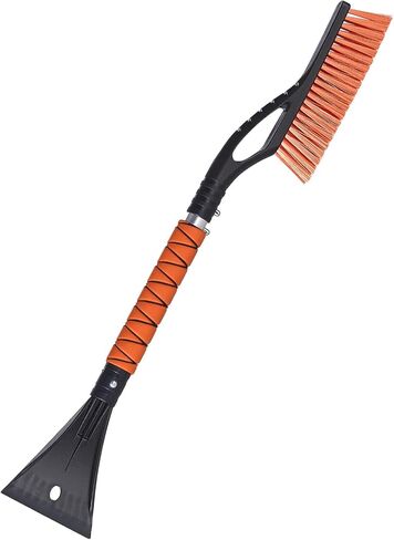 VEVOR Snow Brush and Ice Scrapers for Car Windshield, 27-inch Aluminum Snow Scraper Removal Tool with Foam Grip & Scratch-Free Bristles, Detachable and Easy-to-Carry for Cars, Trucks, SUVs, RVs in Saudi Arabia