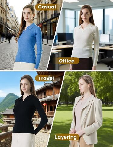 100% Merino Wool Sweater Womens V Neck Long Sleeve Pullover Lightweight Softknit Merino Wool Shirt Women Tops in Saudi Arabia