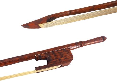 yinfente 4/4 Snakewood Violin Bow, Baroque Style, Natural Bow Horse Hair, AAA Level Mongolia, for Professional Players in Kuwait