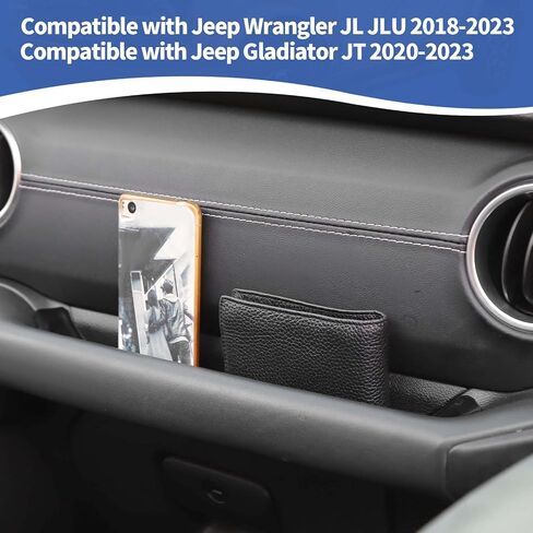 RT-TCZ for Wrangler JL Passenger Grab Tray, Grab Handle Storage for Jeep Wrangler JL JLU Gladiator JT 2018-2023 Black Interior Accessories in Saudi Arabia