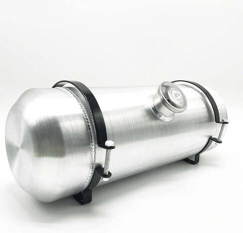 JSD AUTO PARTS 4 Gallons Aluminum Gas Tank 8 x 20" Center Fill 3/8" NPT Outlet Fuel Tank with cap in Saudi Arabia