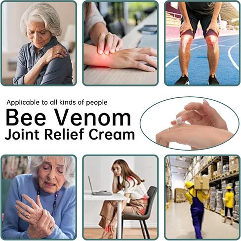 New Zealand Bee Venom Cream for Body Part, 2 PCS Specially Selected Bee Venom Joint Cream, Designed for Daily Care of Back, Neck, Hands, and Feet Joints, Providing Comfortable Care Experience in Saudi Arabia
