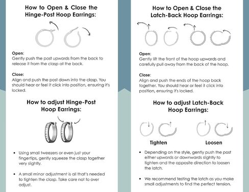 أقراط الماس Huggie Hoop من الذهب عيار 10 قيراط أو الفضة الإسترلينية 925 مع قطع ألماس مستديرة لامعة (لون G-H، وضوح I1-I2) - اختيار من الأنماط in Kuwait