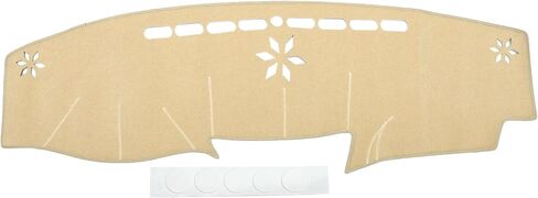 Dash Cover Compatible for Lexus LS LS460 LS600H 2007-2012, Non-Slip Polyester Silicone Beige Center Console Dashboard Cover Pad Carpet in Saudi Arabia