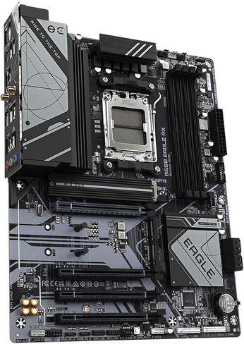 GIGABYTE B850 Eagle WIFI6E AMD AM5 LGA 1718 Motherboard, ATX, DDR5, 3X M.2, PCIe 5.0, USB-C, WIFI6E, 1GbE LAN, EZ-Latch, 5-Year Warranty in Kuwait