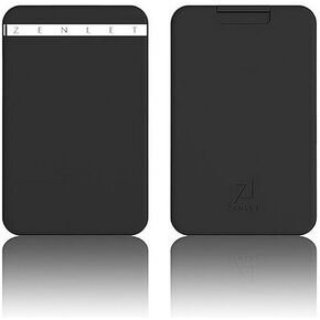 ZENLET Minimalist RFID Credit Card Holder - Slim RFID Blocking Wallet for Women and Men - Small and Thin Front Pocket Case for Cards - Waterproof and Scratchproof Credit Card Organizer Holders - Black in Saudi Arabia