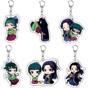 Anime Maomao Cosplay Keychain 6Pcs Set,Manga The Apothecary Maomao Cosplay Merch Key Chain Keyring Pendants in Saudi Arabia