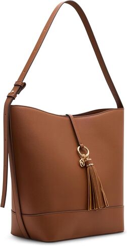 Anne Klein Womens Large Tassel Hobo, Chestnut in Saudi Arabia
