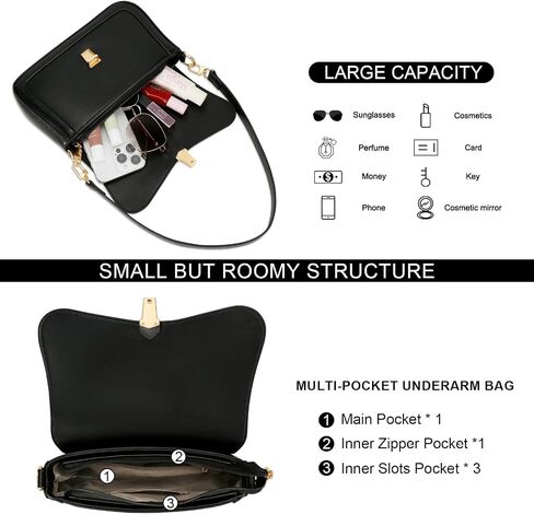 KKXIU Small Shoulder Bag for Women Cute Purses Mini Hobo Handbag Trendy Clutch Purse in Saudi Arabia