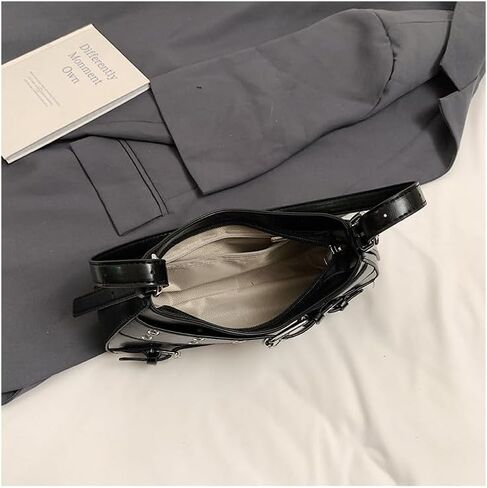 Small Shoulder Bag for Women Buckle Handbag PU Leather Trendy Hobo Bag Y2K Purse for Work Travel Shopping in Saudi Arabia