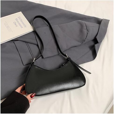 Small Shoulder Bag for Women Buckle Handbag PU Leather Trendy Hobo Bag Y2K Purse for Work Travel Shopping in Saudi Arabia