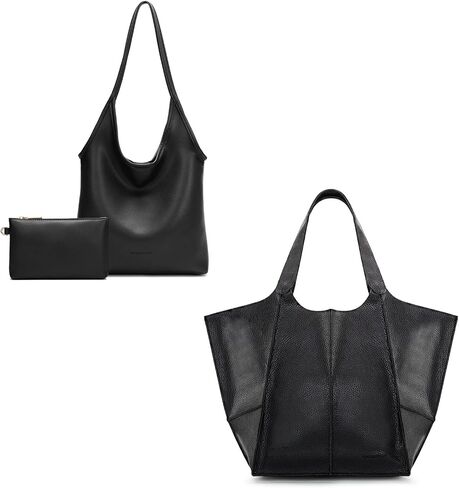 Montana West Slouchy Hobo Bag and Tote Bag, Black in Saudi Arabia