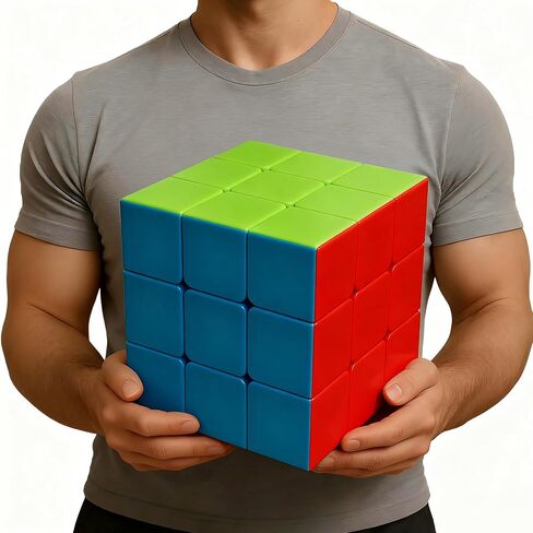Giant Magic Cube 3x3, 18CM Extra Large Stickerless Puzzle Cube for All Ages in Kuwait
