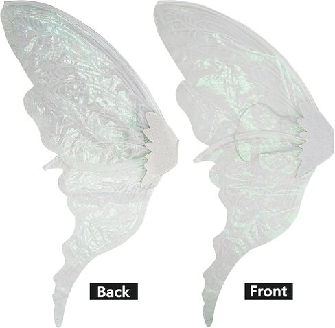 32"x30" Fairy Wings for Adults and Girls - Sparkly Organza Butterfly Wings Costume Set for Parties, Cosplay in Saudi Arabia
