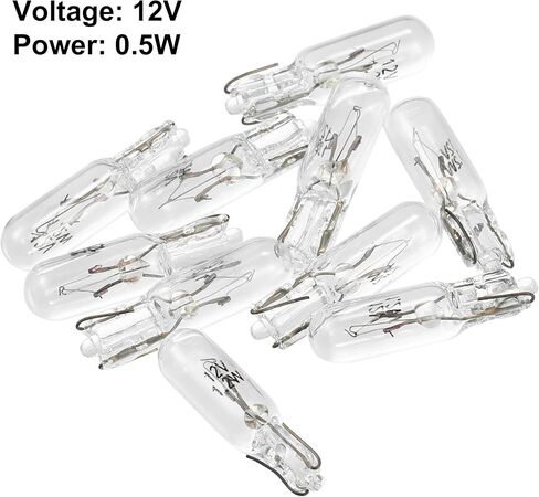 X AUTOHAUX 10pcs DC 12V T5 W1.2W LED Dashboard Light White for Car Internal in Saudi Arabia
