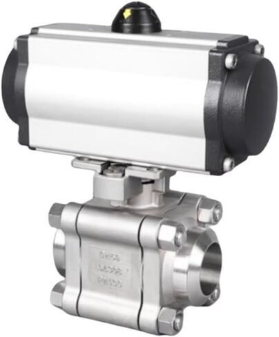 Q611F-64P pneumatic high pressure ball valve three-piece welded ball valve 304/316 stainless steel quick cut-off valve(DN40) in Saudi Arabia
