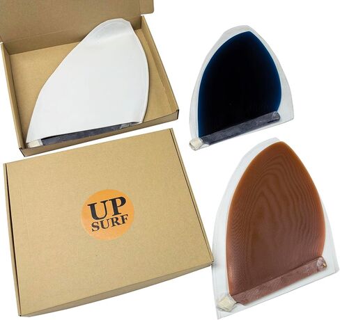 UPSURF Surf Longboard/SUP زعنفة مركزية لـ SUP Longboard Surfboard Center D-Fin أزرق/أحمر 10 بوصة زعنفة من الألياف الزجاجية مع براغي خالية من الأدوات لألواح التجديف للبالغين in Kuwait