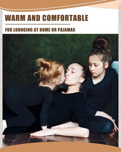 Jecery 8 Pcs Thermal Long Sleeve Shirts for Women Thermal Top Set Crew Neck Shirts Base Layer Women Long Underwear in Kuwait