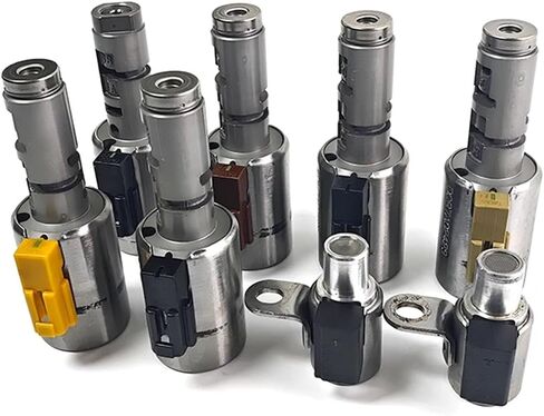 8Pcs Compatible For VW Compatible For Saab Compatible For Seat/Skoda 2003-2011 09G TF-60SN/TF60SN Small Large Transmission Solenoid Kit Sets(09G Small Solenoid) in Saudi Arabia