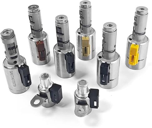 8Pcs Compatible For VW Compatible For Saab Compatible For Seat/Skoda 2003-2011 09G TF-60SN/TF60SN Small Large Transmission Solenoid Kit Sets(09G Small Solenoid) in Saudi Arabia