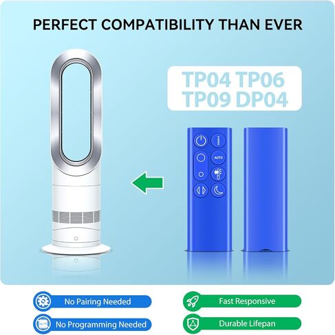 جهاز تحكم عن بعد بديل جديد مناسب لمروحة مكتب دايسون TP04 TP06 TP09 DP04 TP4B 969154-05 Pure Cool لتنقية الهواء (فضي) in Saudi Arabia
