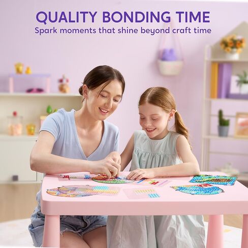 مجموعات Klever Kits لصناعة فن النوافذ، 4 قطع، أدوات رسم الأحجار الكريمة، فنون وحرف يدوية للأطفال من سن 5 إلى 6 سنوات فما فوق، هدية رائعة لأعياد الميلاد وعيد الفصح وعيد الميلاد in Kuwait