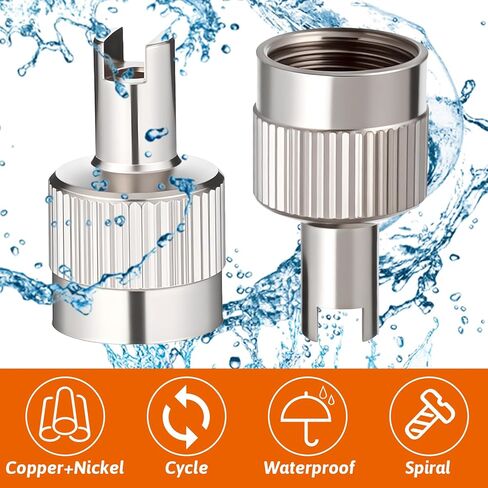 10pcs Metal Tire Valve Stem Caps Slotted Slot Valves Caps with Valve Core Remover Tire Valves Air Dust Cover with O Rubber Ring Universal Tires Stem Covers for Cars SUV Trucks Bikes Motorcycles in Saudi Arabia