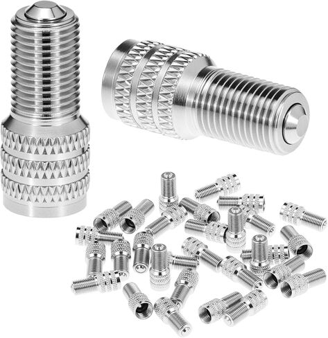 QWORK 32 Pcs Double Seal Valve Stem Caps for Cars, Trucks, RVs, Inflate Tire Valve Flow Through Tires Air Cap in Saudi Arabia