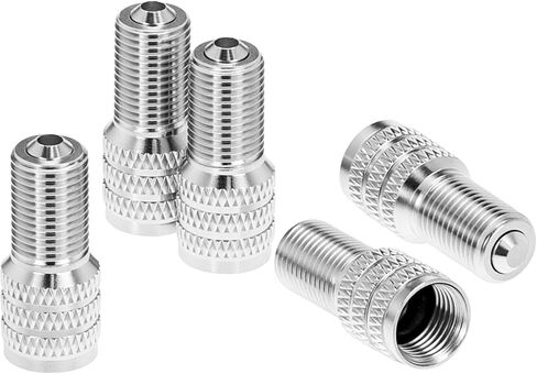 QWORK 32 Pcs Double Seal Valve Stem Caps for Cars, Trucks, RVs, Inflate Tire Valve Flow Through Tires Air Cap in Saudi Arabia