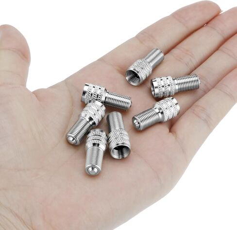 QWORK 32 Pcs Double Seal Valve Stem Caps for Cars, Trucks, RVs, Inflate Tire Valve Flow Through Tires Air Cap in Saudi Arabia