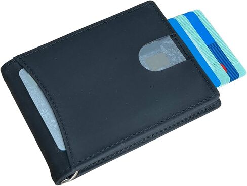 Personalized Minimalist Wallet For Men Custom Engraved Slim Wallet Customized Monogram Leather Wallet Gift For Father's Day Him Husband Boyfriend Dad Son Anniversary Graduation Birthday (DARK BROWN) in Saudi Arabia