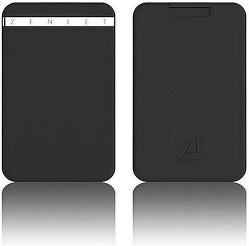 حامل بطاقات الائتمان RFID Minimalist من ZENLET - محفظة رفيعة لمنع RFID للنساء والرجال - حافظة جيب أمامية صغيرة ورقيقة للبطاقات - حامل منظم بطاقات الائتمان مقاوم للماء والخدش - أسود in Saudi Arabia