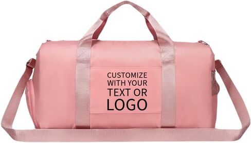 Personalized Gym Bag - Custom Duffle Bag for Men and Women (Black with your text) in Saudi Arabia