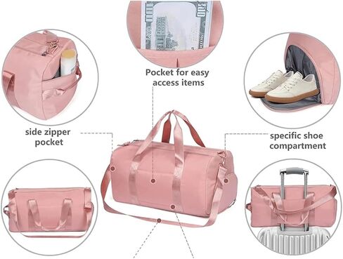 Personalized Gym Bag - Custom Duffle Bag for Men and Women (Black with your text) in Saudi Arabia