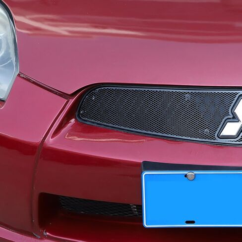 for Mitsubishi Eclipse 2006-2011 Front Grill Mesh Inserts Trim Stainless Steel Grille Guard Protector (Lower Grill-Black) in Saudi Arabia