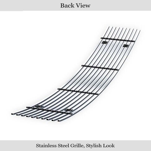 APS Compatible with Nissan 350Z 2006-2007 Lower Bumper Stainless Steel Chrome 8x6 Billet Front Grill Grille Insert N65414C in Saudi Arabia