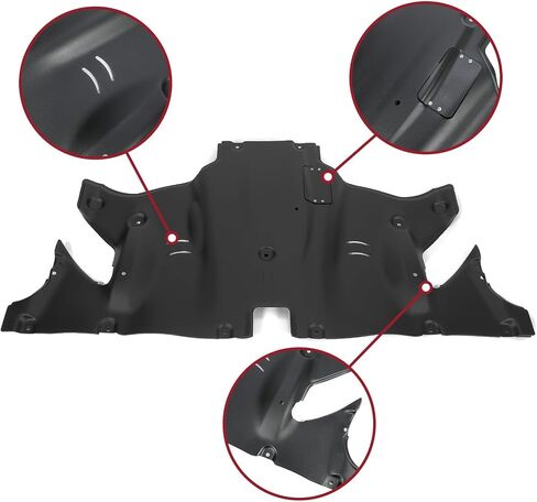 KUAFU Rear Skid Plate Compatible with 2018-2024 Tesla Model 3/ Model Y Replacement for LSOT00525-Rear Under Engine Guard Cover Guard Plate Splash Shield Cover in Saudi Arabia
