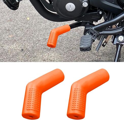 2PCS Motorcycle Gear Shift Lever Shoe Protector, Motorcycle Shifter Cover, Anti Slip Gear Shift Lever Cover, Motorbike Accessories Rubber Shifter Sleeve Protector for Street Dirt ATVs in Saudi Arabia