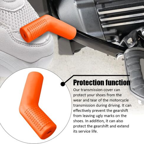 2PCS Motorcycle Gear Shift Lever Shoe Protector, Motorcycle Shifter Cover, Anti Slip Gear Shift Lever Cover, Motorbike Accessories Rubber Shifter Sleeve Protector for Street Dirt ATVs in Saudi Arabia