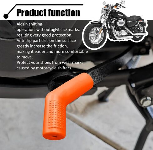 2PCS Motorcycle Gear Shift Lever Shoe Protector, Motorcycle Shifter Cover, Anti Slip Gear Shift Lever Cover, Motorbike Accessories Rubber Shifter Sleeve Protector for Street Dirt ATVs in Saudi Arabia