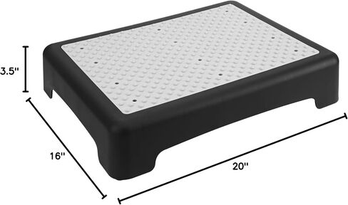 Step Stool for Adults, Heavy Duty, Anti-Slip, Ideal for Outdoor, Kitchen, Bathroom, Bedroom, Plastic, Holds 440 lbs, Half Step Ladder(Medium-Sized) in Saudi Arabia