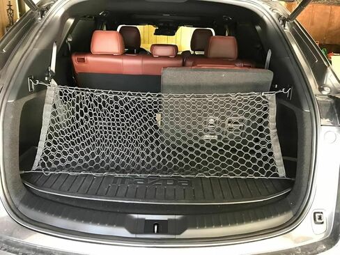 Rear Trunk Organizer Cargo Net for Mazda CX-9 2007-2023 - Envelope Style Cargo Net for SUV - Premium Mesh Elastic Car Trunk Organizer Vehicle Carrier Storage–Compatible with Mazda CX-9 in Saudi Arabia
