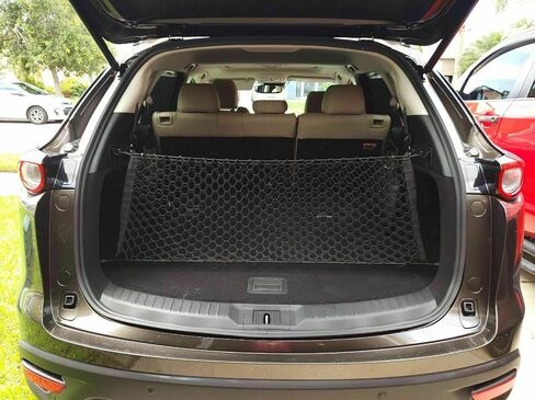 Rear Trunk Organizer Cargo Net for Mazda CX-9 2007-2023 - Envelope Style Cargo Net for SUV - Premium Mesh Elastic Car Trunk Organizer Vehicle Carrier Storage–Compatible with Mazda CX-9 in Saudi Arabia